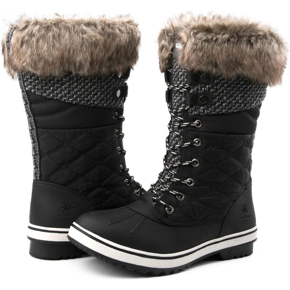 imageGLOBALWIN Womens 1730 Winter Snow Boots1732blackGrey