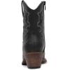 GLOBALWIN Cowboy Boots For Women Cute Cowgirl Boots Women’s Western Boots With Embroidery Side Zipper Chunky Heel(23yy16 Black)
