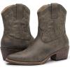 GLOBALWIN Cowboy Boots For Women Cute Cowgirl Boots Women’s Western Boots With Embroidery Side Zipper Chunky Heel(23yy16 Brown2)