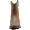 GLOBALWIN Cowboy Boots For Women Cute Cowgirl Boots Women’s Western Boots With Embroidery Side Zipper Chunky Heel(23yy16 Camel2)
