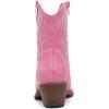 GLOBALWIN Cowboy Boots For Women Cute Cowgirl Boots Women’s Western Boots With Embroidery Side Zipper Chunky Heel(23yy16 Pink)