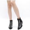 GLOBALWIN Cowboy Boots For Women Pointed Toe Pull On Chelsea Ankle Booties The Western Cowgirl Boots(23yy05 Black)