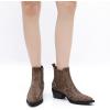 GLOBALWIN Cowboy Boots For Women Pointed Toe Pull On Chelsea Ankle Booties The Western Cowgirl Boots(23yy05 Camel)