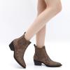 GLOBALWIN Cowboy Boots For Women Pointed Toe Pull On Chelsea Ankle Booties The Western Cowgirl Boots(23yy05 Camel)