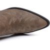 GLOBALWIN Cowboy Boots For Women Pointed Toe Pull On Chelsea Ankle Booties The Western Cowgirl Boots(23yy05 Camel)