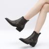 GLOBALWIN Cowboy Boots For Women Pointed Toe Pull On Chelsea Ankle Booties The Western Cowgirl Boots(23yy05 Grey)