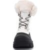 GLOBALWIN Snow Boots for Women Comfortable Winter Boots For Women Waterproof Fluffy Faux Fur Ankle Booties Water-Resistant Short Boots For Women Warm Fur Boots, Lace-Up Outdoor Shoes(21yy27 White)