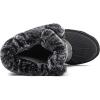 GLOBALWIN Snow Boots for Women Comfortable Winter Boots For Women Waterproof Fluffy Faux Fur Ankle Booties Water-Resistant Short Boots For Women Warm Fur Boots, Lace-Up Outdoor Shoes(21yy27 Gray)