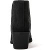 GLOBALWIN Women’s Cowgirl boots Western Short Ankle Pull On Comfortable Cowboy Boots For Women Low Heel(21yy01 Black2)