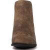 GLOBALWIN Women’s Cowgirl boots Western Short Ankle Pull On Comfortable Cowboy Boots For Women Low Heel(21yy01 Camel2)