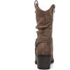 GLOBALWIN Women’s Mid Calf The Western Cowgirl Boots Fashion Cowboy Boots For Women Chunky Low Heel(19yy17 Camel2)