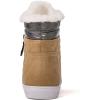 GLOBALWIN Women’s Platform Wedge Sneakers Outdoor Anti-Slip Winter Snow Hiking Furry Ankle Boots for Women(21yy02 Khaki1)