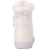 GLOBALWIN Women’s Platform Wedge Sneakers Outdoor Anti-Slip Winter Snow Hiking Furry Ankle Boots for Women(21yy02 White1)