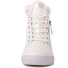 GLOBALWIN Women’s Platform Wedge Sneakers Outdoor Anti-Slip Winter Snow Hiking Furry Ankle Boots for Women(21yy02 White1)