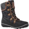 GLOBALWIN Women’s Snow Boots Waterproof Mid-Calf Winter Boots for Women with Quilted Knit Panels, Warm Fleece Lining, and Non-Slip Insulated Outdoor Sole(1841black/Brown)