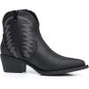 GLOBALWIN Women’s Western Boots Ankle Cowboy Boots For Women(23yy06 Black)