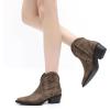 GLOBALWIN Women’s Western Boots Ankle Cowboy Boots For Women(23yy06 Camel)