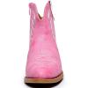 GLOBALWIN Women’s Western Boots Ankle Cowboy Boots For Women(23yy06 Pink)