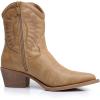 GLOBALWIN Women’s Western Charm Cowgirl Boots Mid Calf Comfy Cowboy Boots For Women With Pointed Toe(23yy07 Kahki)