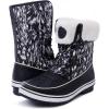 GLOBALWIN Women’s 1706 Winter Snow Boots(1706black Print)