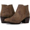 GLOBALWIN Women’s Cowgirl boots Western Short Ankle Pull On Comfortable Cowboy Boots For Women Low Heel(21yy01 Camel2)
