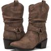 GLOBALWIN Women’s Mid Calf The Western Cowgirl Boots Fashion Cowboy Boots For Women Chunky Low Heel(19yy17 Camel2)