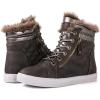 GLOBALWIN Women’s Platform Wedge Sneakers Outdoor Anti-Slip Winter Snow Hiking Furry Ankle Boots for Women(21yy02 Grey1)
