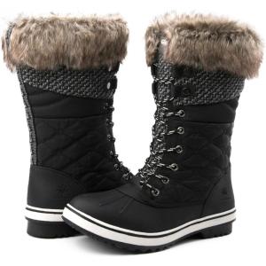 GLOBALWIN Women’s 1730 Winter Snow Boots(1732black/Grey)