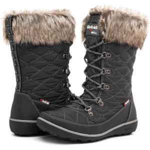 GLOBALWIN Women’s 1731 Winter Snow Boots(1731grey)