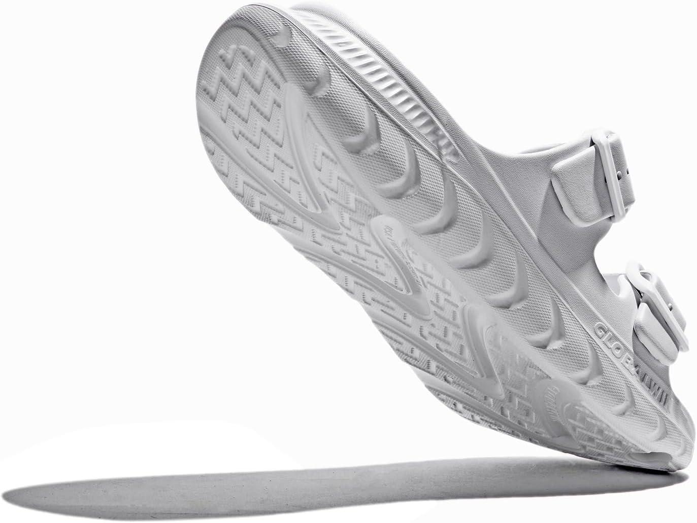 imageGLOBALWIN Recovery Slides For Women Mia Comfortable Sandals With Arch Support Indoor Outdoor Cloud Slippers Reduce Stress on Feet LightweightSs233 White