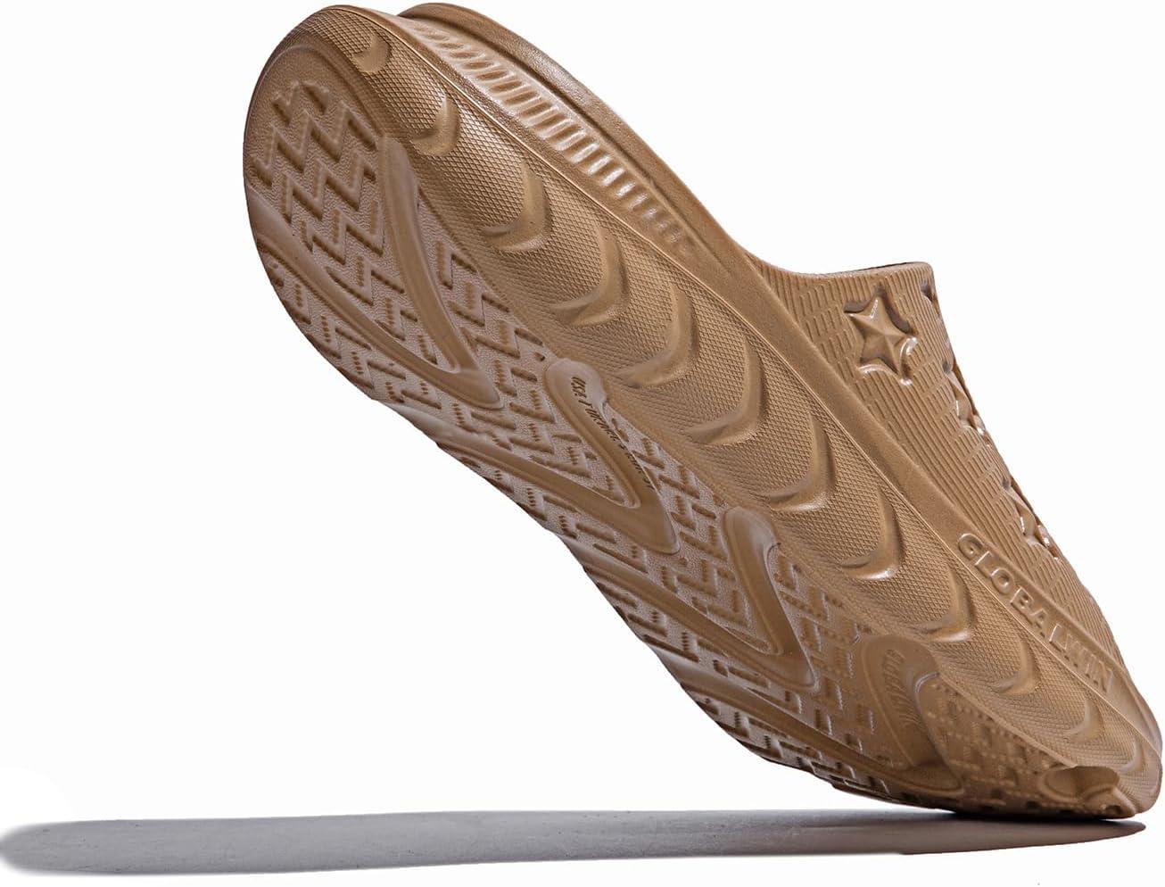 imageGLOBALWIN Sports Recovery Slides for Women Ava Sports Sandals With Comfortable Arch Support Indoor Outdoor Cloud Slippers Reduce Stress on Feet Lightweight Pillow SlidesSs231 Khaki