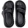 GLOBALWIN Recovery Slides For Women Mia Comfortable Sandals With Arch Support Indoor Outdoor Cloud Slippers Reduce Stress on Feet Lightweight(Ss233 Black)