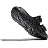 GLOBALWIN Recovery Slides For Women Mia Comfortable Sandals With Arch Support Indoor Outdoor Cloud Slippers Reduce Stress on Feet Lightweight(Ss233 Black)