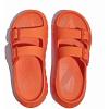 GLOBALWIN Recovery Slides For Women Mia Comfortable Sandals With Arch Support Indoor Outdoor Cloud Slippers Reduce Stress on Feet Lightweight(Ss233 Vibrant Orange)