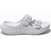 GLOBALWIN Recovery Slides For Women Mia Comfortable Sandals With Arch Support Indoor Outdoor Cloud Slippers Reduce Stress on Feet Lightweight(Ss233 White)