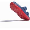 GLOBALWIN Recovery Slides For Women Mia Comfortable Sandals With Arch Support Indoor Outdoor Cloud Slippers Reduce Stress on Feet Lightweight(Ss235 Blue Red)