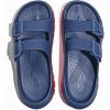 GLOBALWIN Recovery Slides For Women Mia Comfortable Sandals With Arch Support Indoor Outdoor Cloud Slippers Reduce Stress on Feet Lightweight(Ss235 Blue Red)
