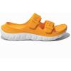 GLOBALWIN Recovery Slides For Women Mia Comfortable Sandals With Arch Support Indoor Outdoor Cloud Slippers Reduce Stress on Feet Lightweight(Ss235 Yellow White)