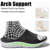 GLOBALWIN Sports Recovery Slides for Women Ava Sports Sandals With Comfortable Arch Support Indoor Outdoor Cloud Slippers Reduce Stress on Feet Lightweight Pillow Slides(Ss232 Black White)