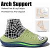 GLOBALWIN Sports Recovery Slides for Women Ava Sports Sandals With Comfortable Arch Support Indoor Outdoor Cloud Slippers Reduce Stress on Feet Lightweight Pillow Slides(Ss232 Evening Primrose Blue)