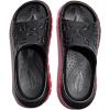 GLOBALWIN Sports Recovery Slides for Women Ava Sports Sandals With Comfortable Arch Support Indoor Outdoor Cloud Slippers Reduce Stress on Feet Lightweight Pillow Slides(Ss232 Black Red)