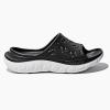 GLOBALWIN Sports Recovery Slides for Women Ava Sports Sandals With Comfortable Arch Support Indoor Outdoor Cloud Slippers Reduce Stress on Feet Lightweight Pillow Slides(Ss232 Black White)