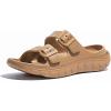 GLOBALWIN Recovery Slides For Women Mia Comfortable Sandals With Arch Support Indoor Outdoor Cloud Slippers Reduce Stress on Feet Lightweight(Ss233 Khaki)