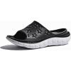 GLOBALWIN Sports Recovery Slides for Women Ava Sports Sandals With Comfortable Arch Support Indoor Outdoor Cloud Slippers Reduce Stress on Feet Lightweight Pillow Slides(Ss232 Black White)
