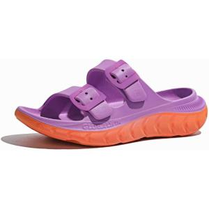 GLOBALWIN Recovery Slides For Women Mia Comfortable Sandals With Arch Support Indoor Outdoor Cloud Slippers Reduce Stress on Feet Lightweight(Ss235 Cyclamenmock Orange)