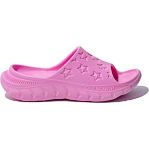 GLOBALWIN Sports Recovery Slides for Women Ava Sports Sandals With Comfortable Arch Support Indoor Outdoor Cloud Slippers Reduce Stress on Feet Lightweight Pillow Slides(Ss231 Pink)