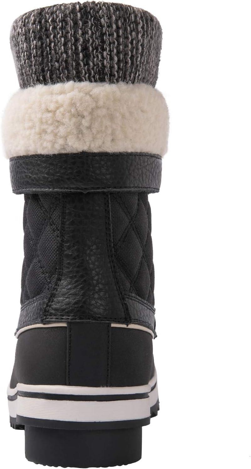 imageGLOBALWIN Womens Waterproof Winter Boots Snow Boots For Women1910 Black
