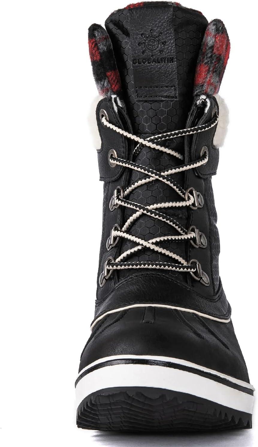 imageGLOBALWIN Womens Waterproof Winter Boots Snow Boots For Women1910 BlackMulti