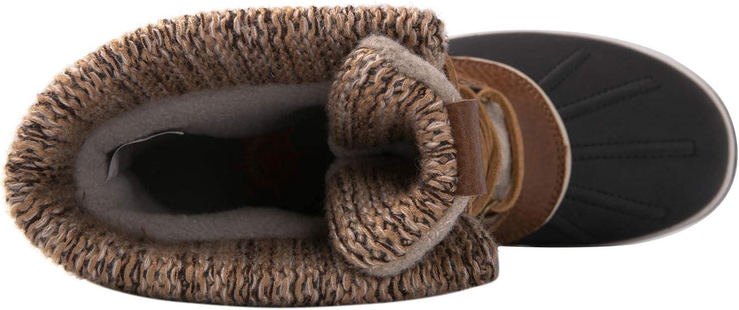 imageGLOBALWIN Womens Waterproof Winter Boots Snow Boots For Women1910 BrownBeige