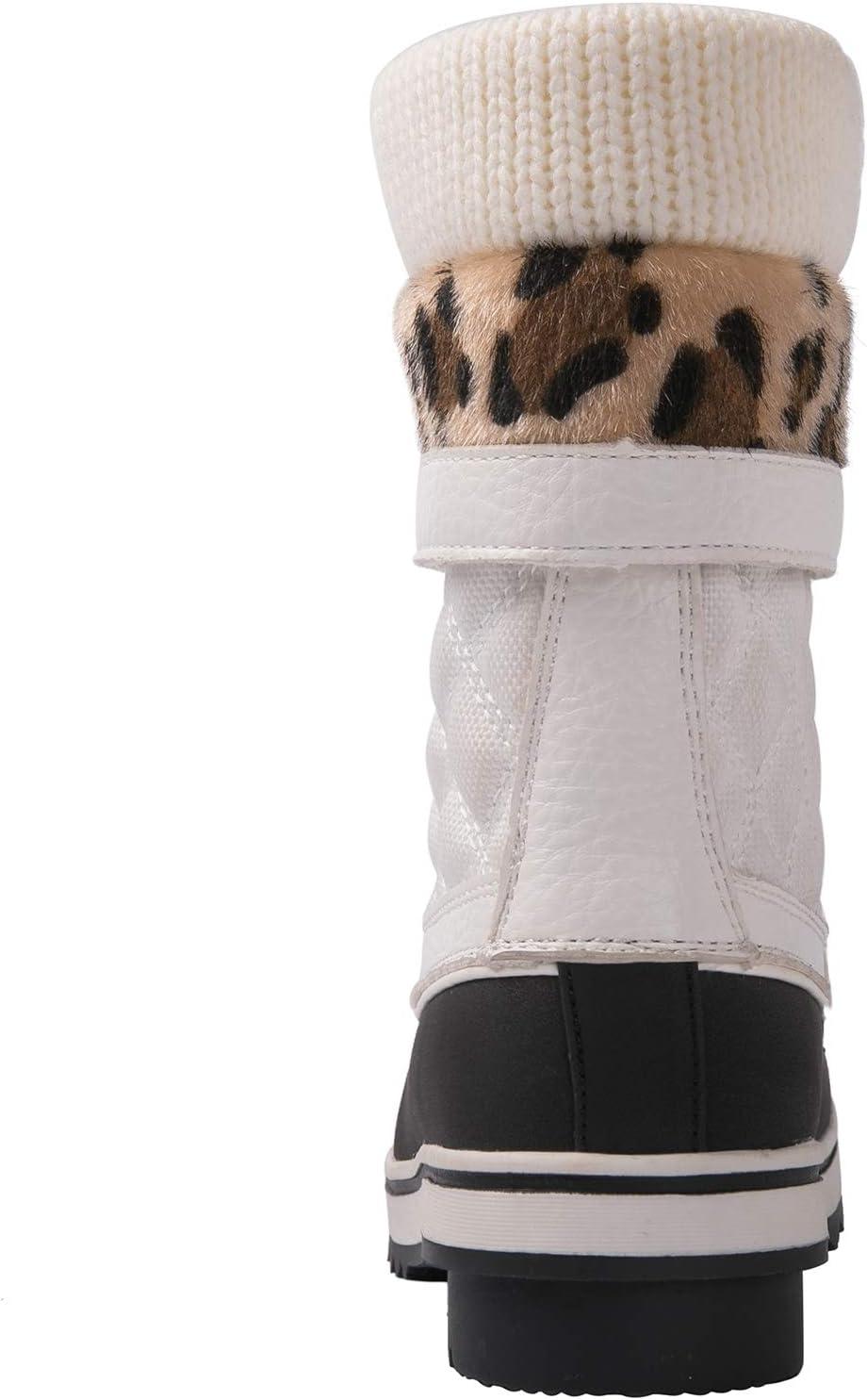 imageGLOBALWIN Womens Waterproof Winter Boots Snow Boots For Women1910 White